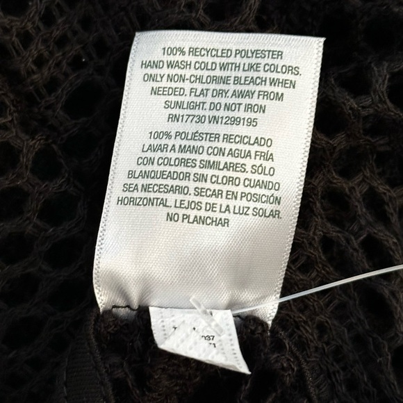 Mesh Swimsuit Bathing Suit Cover Up Black Sz Medium NEW! - Picture 4 of 4